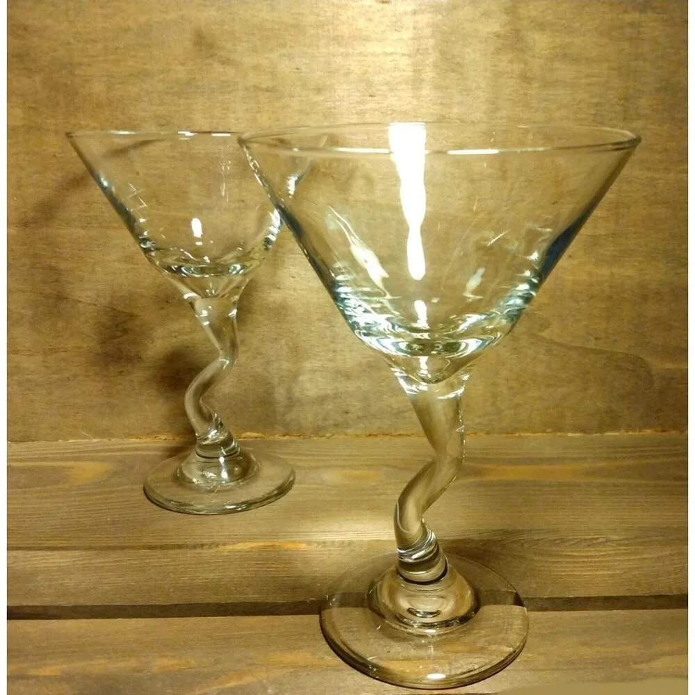 2pc Libbey Z-Stem Martini Cocktail Glasses 9oz